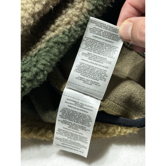 Camo Mountain Hardwear Hicamp Fleece Mens Small Sherpa Half Zip Jacket NWT New - Picture 8 of 8